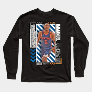 Immanuel Quickley Paper Poster Version 10 Long Sleeve T-Shirt